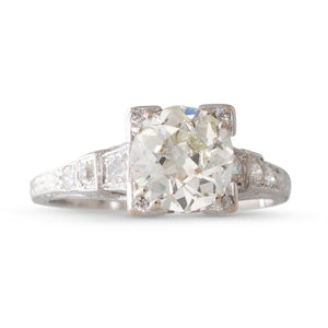An Art Deco Diamond Solitaire Ring