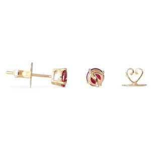 Ruby Stud Earrings