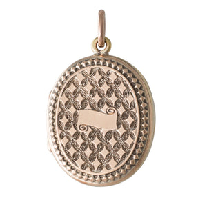 Engraved Oval Locket