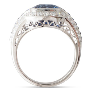 4.52ct Sapphire & Diamond Ring