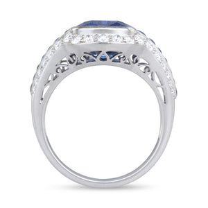 4.52ct Sapphire & Diamond Ring