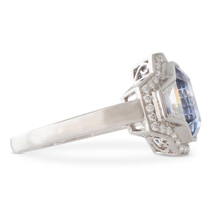 4.83ct Sapphire & Diamond Ring