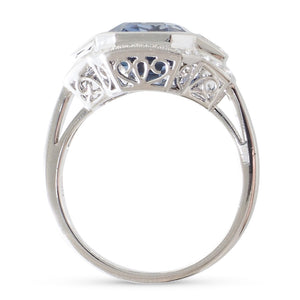 4.83ct Sapphire & Diamond Ring