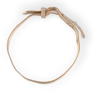 A Gold Mesh Bracelet with Buckle