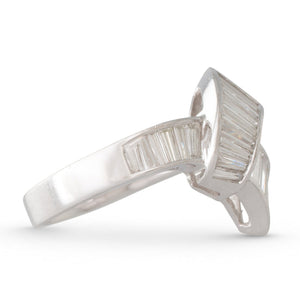 Crossover Diamond Ring