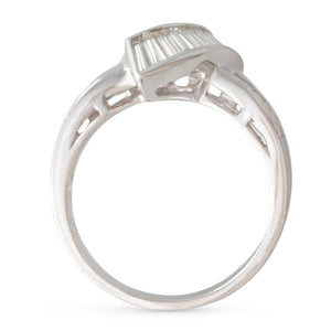 Crossover Diamond Ring