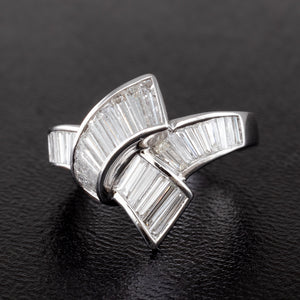 Crossover Diamond Ring