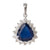 A Pear Shape Blue Sapphire Pendant