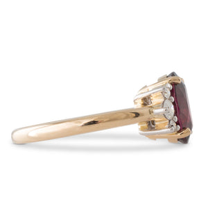 Garnet and Diamond Ring