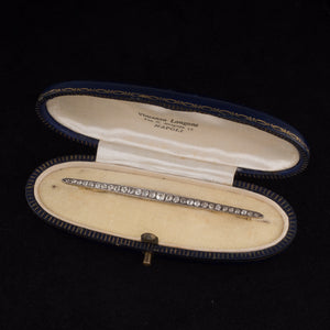 Antique Diamond Bar Brooch