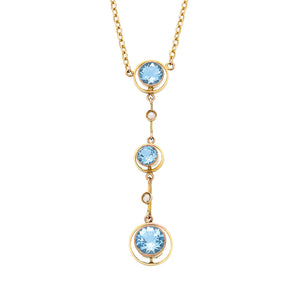 Edwardian Aquamarine Necklace