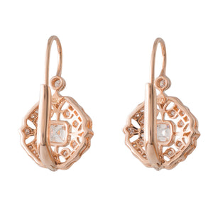 Rose Gold Diamond Earrings