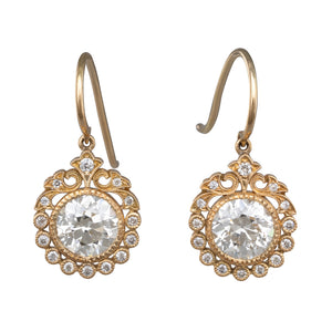 Diamond Cluster Earrings