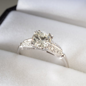 0.81ct Art Deco Diamond Ring