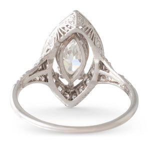 Platinum Art Deco Diamond Ring