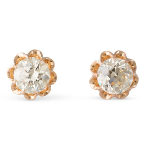 Old Cut Diamond Studs