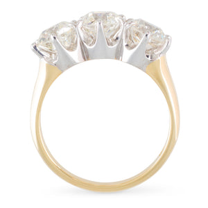 Three Stone Diamond Ring 3.35ct
