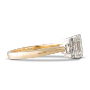 1.13ct Emerald Cut Diamond Ring