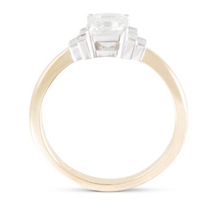 1.13ct Emerald Cut Diamond Ring
