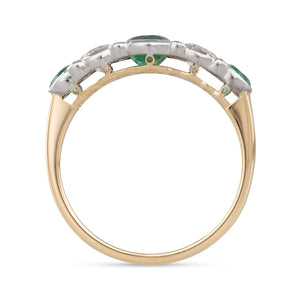 Emerald and Diamond Ring