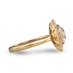 Old European Cut Diamond Cluster