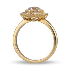 Old European Cut Diamond Cluster