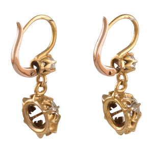 Antique Diamond Drop Earrings