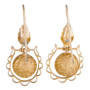 Victorian Gold Earrings