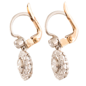 Floral Diamond Cluster Earrings