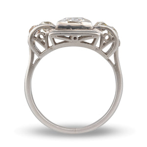 French Retro Diamond Ring