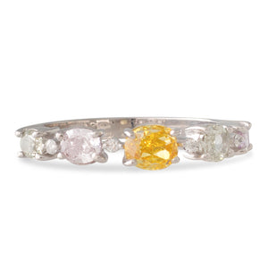 Multi Coloured Diamond Band
