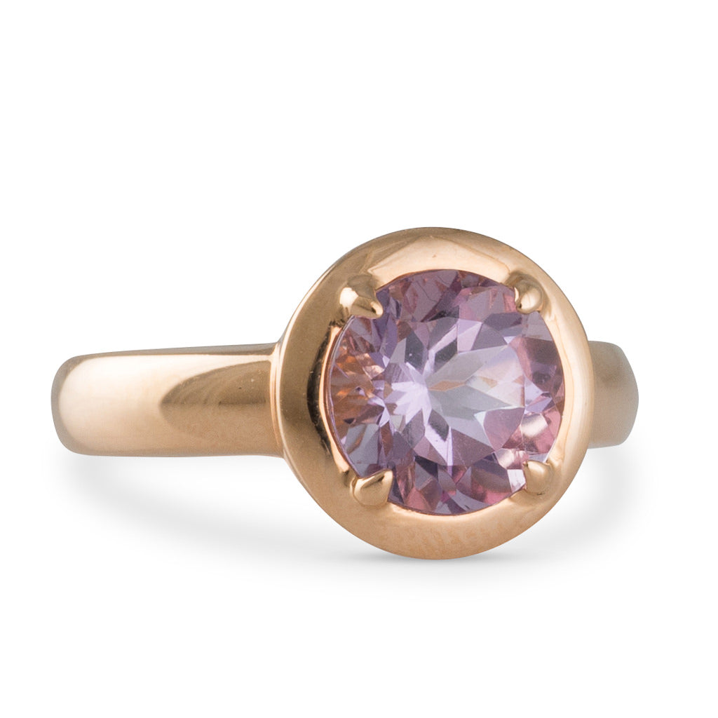 Rose Gold Amethyst Ring