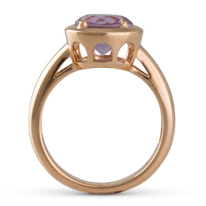 Rose Gold Amethyst Ring