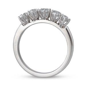 Old Cut Five Stone Diamond Ring