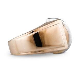 Diamond Set Retro Tank Ring