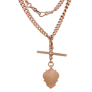 Antique Rose Gold Fob with Medal