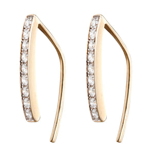 Diamond Line Earrings