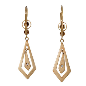 Antique Geometric Drop Earrings