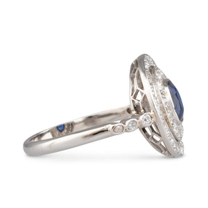Antique Sapphire and Diamond Ring