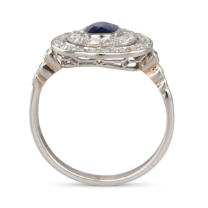 Antique Sapphire and Diamond Ring