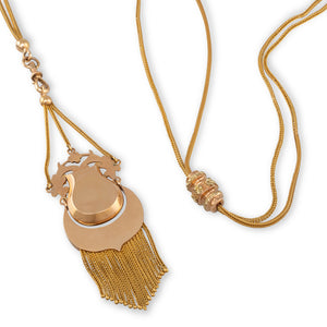 Antique French Locket and Chain