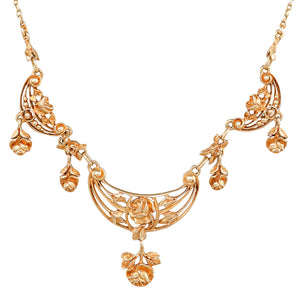 Art Nouveau Gold Necklace