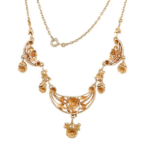 Art Nouveau Gold Necklace