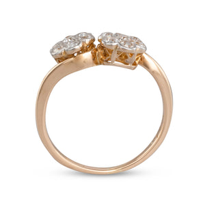 Antique Toi et Moi Diamond Ring