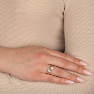 Antique Toi et Moi Diamond Ring