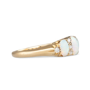 Antique Opal and Diamond Ring
