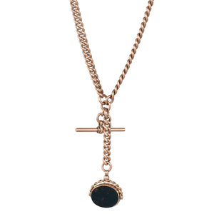 Rose Gold Albert Fob Chain