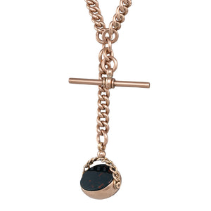 Rose Gold Albert Fob Chain