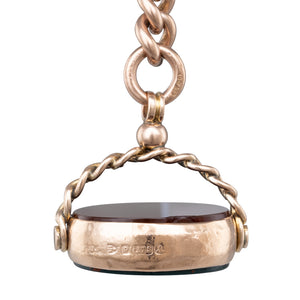 Rose Gold Albert Fob Chain
