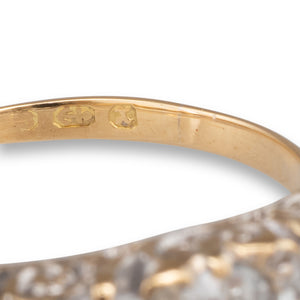 Antique Diamond Half Hoop Ring